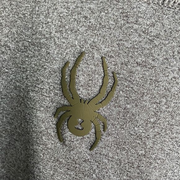 Spyder ProW-B Navy and Black fleece lined Long Sleeve quarter zip #711 - Picture 4 of 7